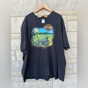 Harley Davidson Scott Jacobs Limited Edition Graphics T Shirt Black Size 4XL